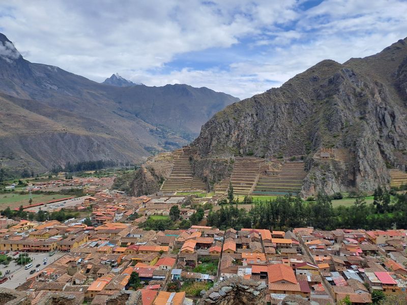 Eine der Ruinen von Ollantaytambo, wobei es sich hier um die größte und beeindruckendste handelt.