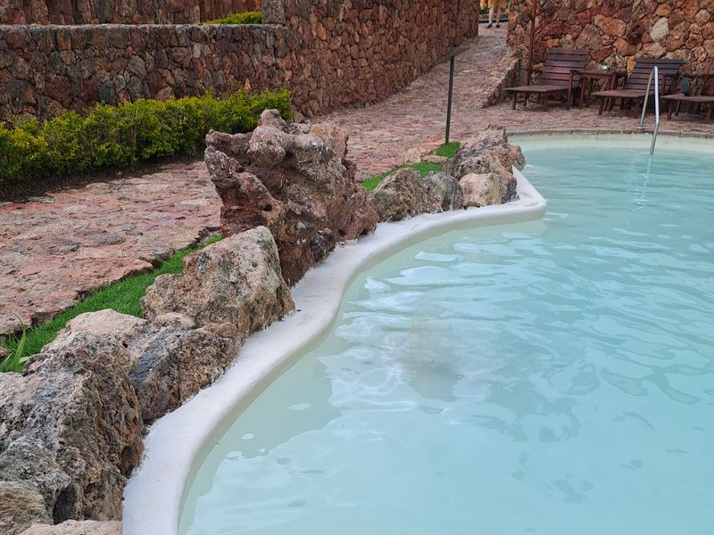 Im heißen Wasser kann man wirklich wunderbar entspannen. Ein toller Abschluss, bevor Nina morgen Heim fliegt.