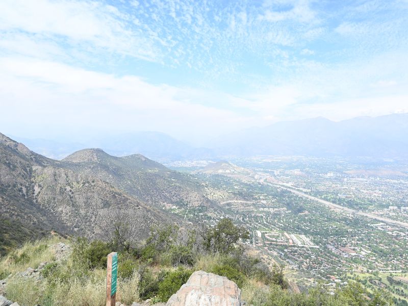 Bild vom Berg und Ausblick