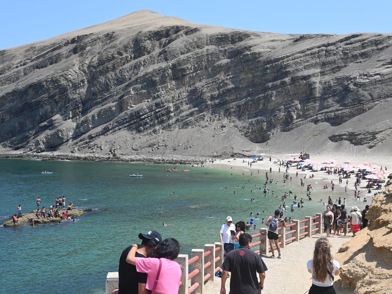 Ausblick auf den wunderschönen Badestrand.