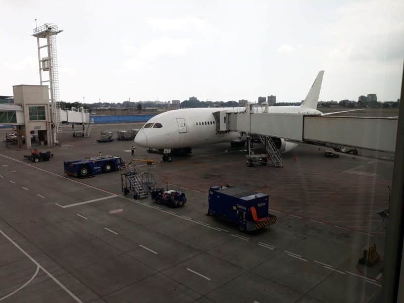 Nina ist in Madrid zwischengelandet.