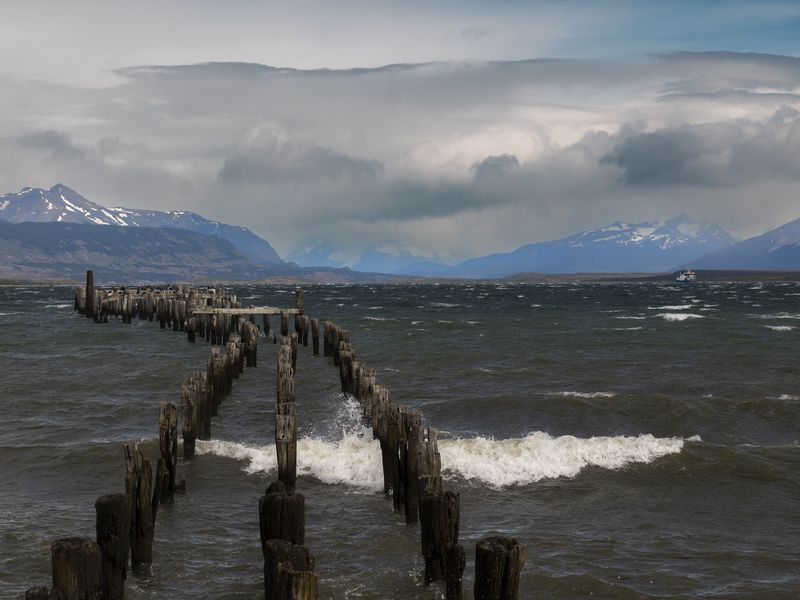 Wilde Gewässer im Süden Patagoniens.