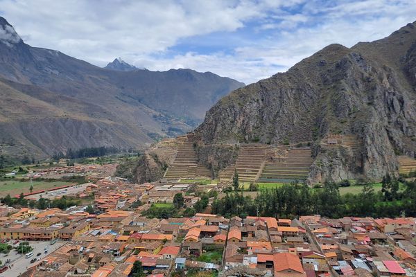 Eine der Ruinen von Ollantaytambo, wobei es sich hier um die größte und beeindruckendste handelt.