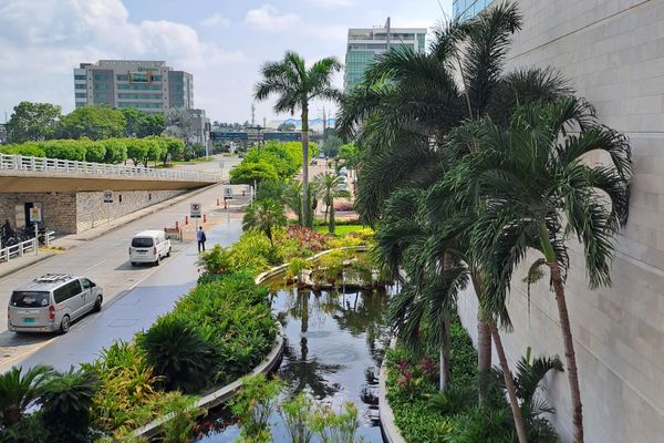 Der Flughafen war eigentlich ziemlich hübsch. Man konnte sogar die Goldfische im Wasser füttern.